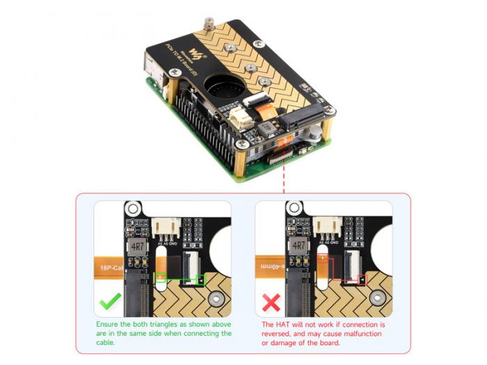 PCIe till M.2 HAT fr Raspberry Pi 5 @ electrokit (9 av 10)