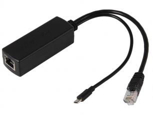 PoE Splitter 5V/2A till microUSB @ electrokit