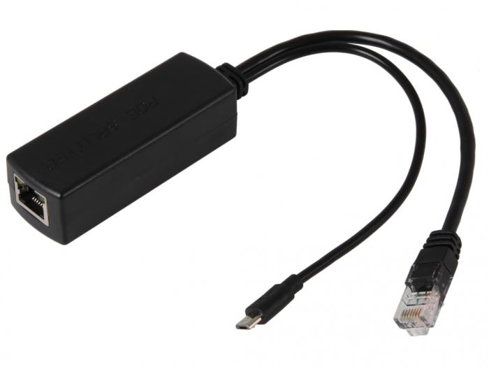 PoE Splitter 5V/2A till microUSB @ electrokit (1 of 2)