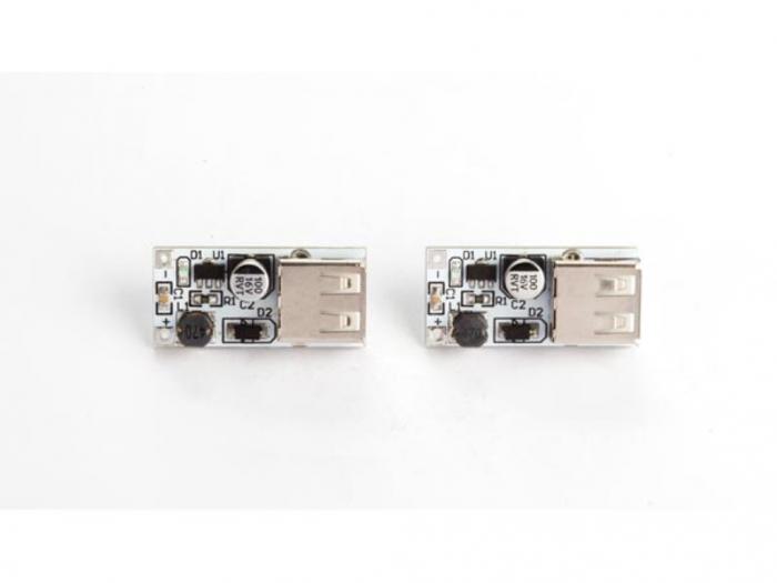 Step-up 2.5-5V till 5V 0.6A USB 2-pack @ electrokit (2 av 3)