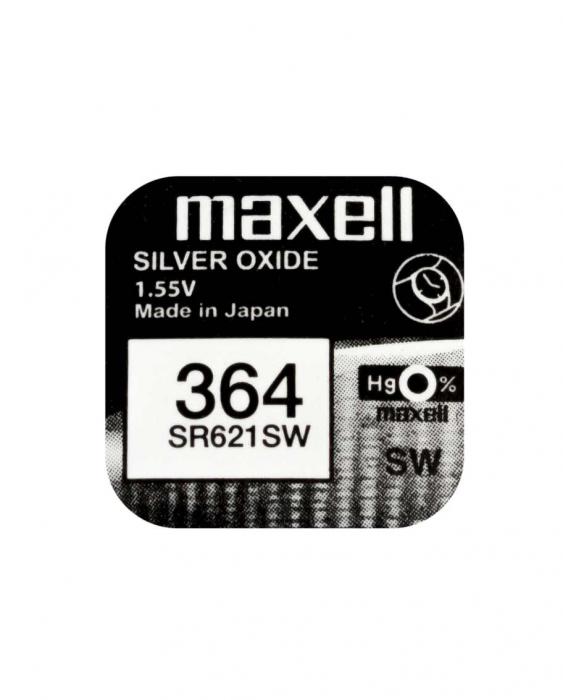 Button cell silver oxide 364 SR621 Maxell @ electrokit (1 of 2)