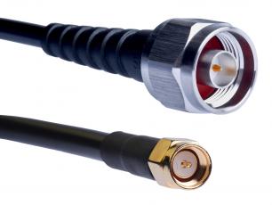 Cable N male to SMA male RG-223 1.25m 6GHz Tekbox @ electrokit