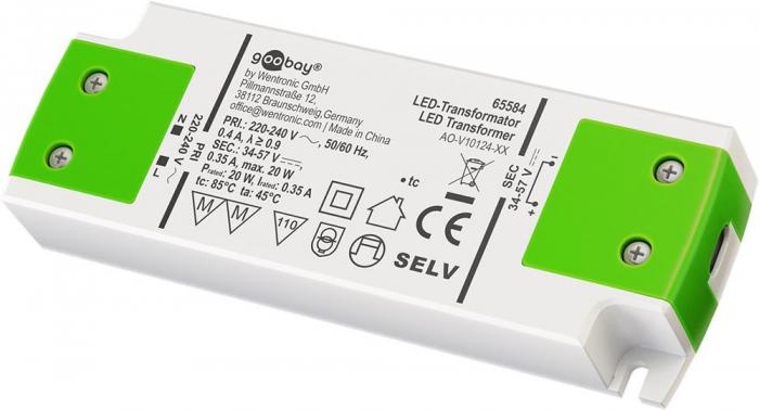 LED power supply 350mA 20W - constant current @ electrokit (1 of 5)