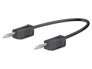 Test lead 2mm plug 300mm black @ electrokit