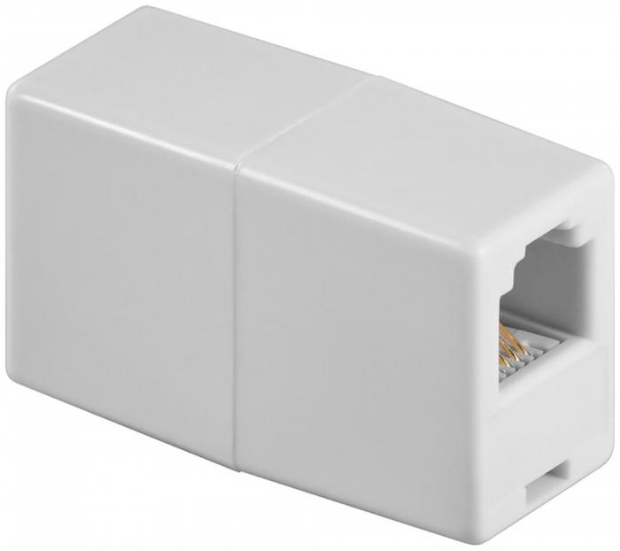 RJ10 modular adapter white straight @ electrokit (1 of 1)