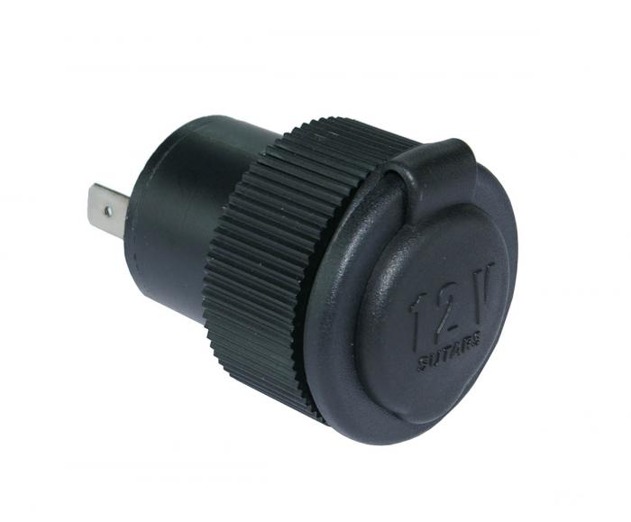 12V round flush mount cig socket with cover @ electrokit (1 of 2)