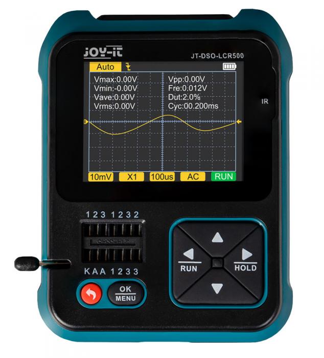 Komponenttestare med oscilloskop och generator 1kHz-100kHz @ electrokit (3 av 5)