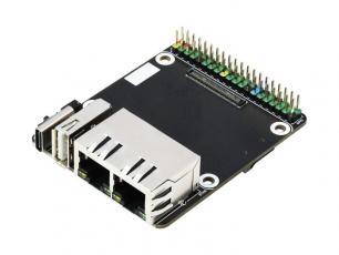 Dual Gigabit Ethernet adapter för Compute Module 4 @ electrokit