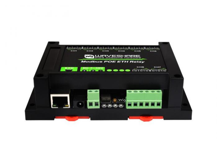 Relmodul 8-kan Ethernet DIN-skena @ electrokit (2 av 8)