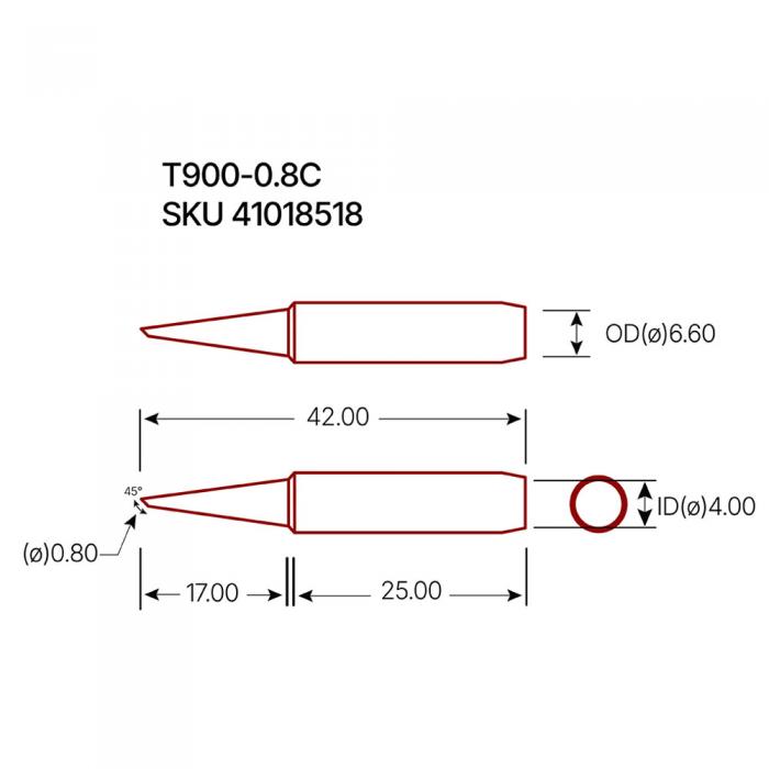 Ldspets T900-0.8C @ electrokit (2 av 2)