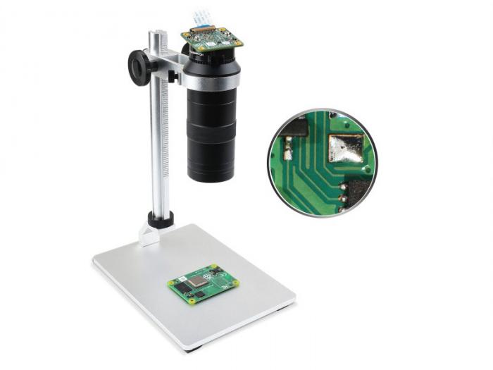 100x microscope lens for Raspberry Pi cameras with C/CS-mount @ electrokit (4 of 7)