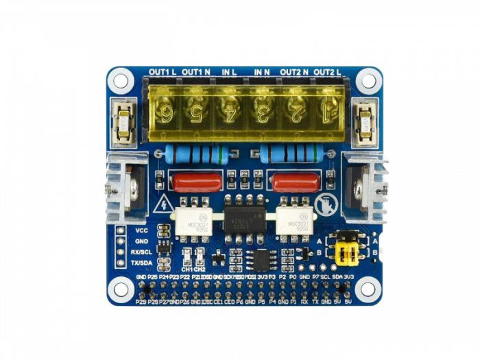 2x Triac HAT fr Raspberry Pi @ electrokit (3 av 11)