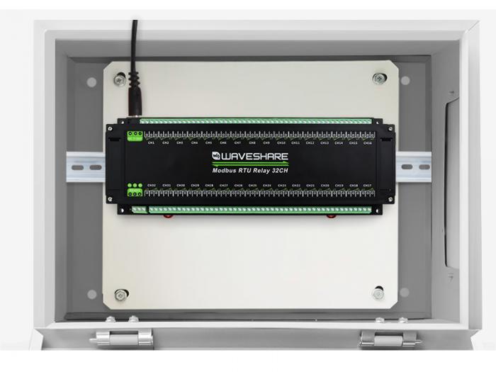 Relay module 32-ch RS-485 / Modbus DIN rail @ electrokit (7 of 8)