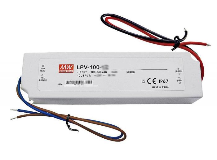 Ntaggregat 48V 2.1A 100W LPV-100-48 @ electrokit (1 av 1)