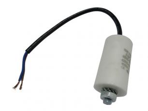 Motorkondensator 12uF 450VAC med kabel @ electrokit