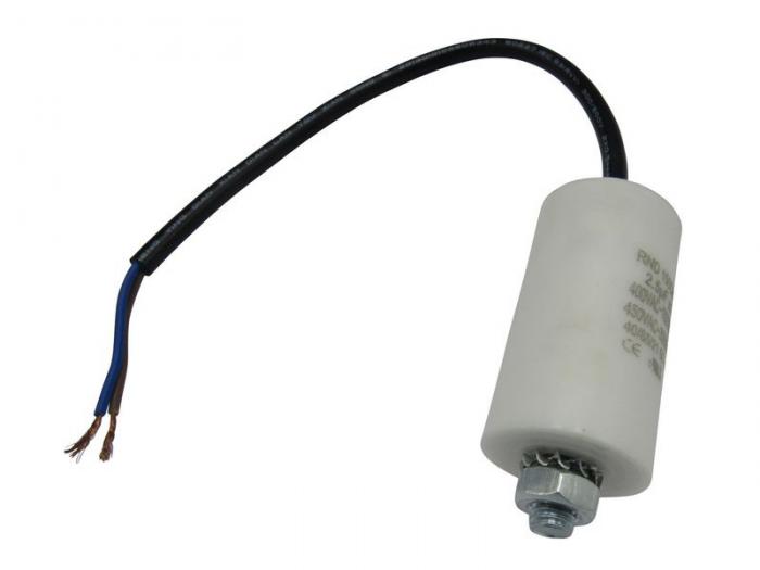 Motorkondensator 16uF 450VAC med kabel @ electrokit (1 av 1)