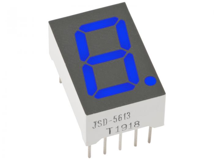 LED display 7-seg 14mm blue CA @ electrokit (3 of 3)