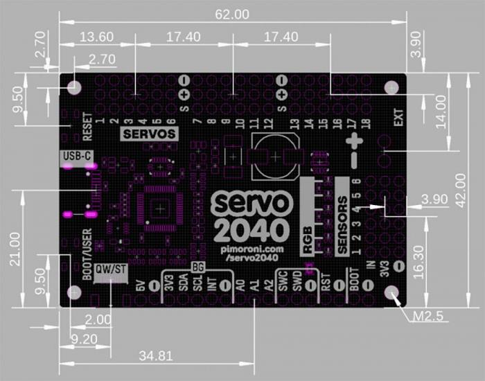 Servo 2040 - Servo controller 18-ch @ electrokit (4 of 4)