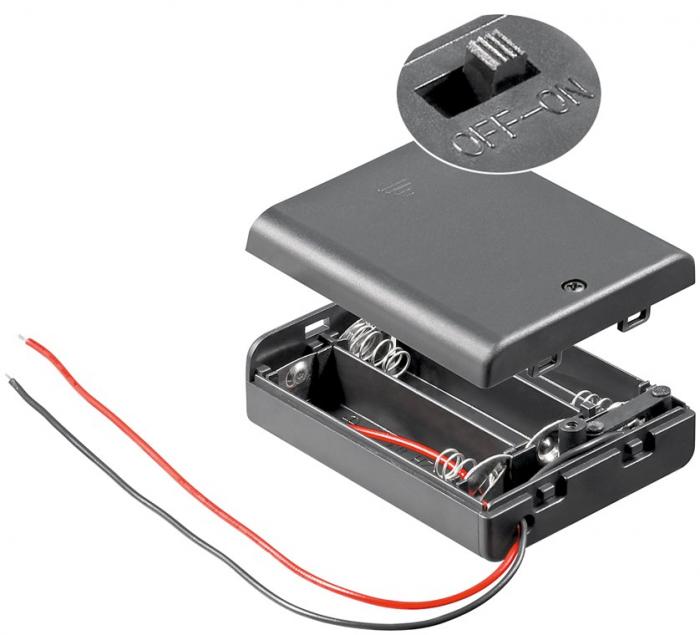 Battery holder 3x AA box switch cable @ electrokit (1 of 1)