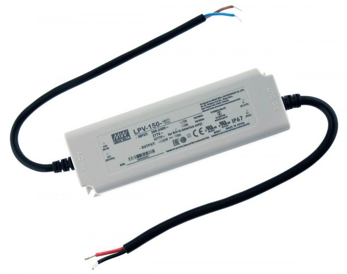 Ntaggregat 24V 6.3A 150W LPV-150-24 @ electrokit (1 av 1)