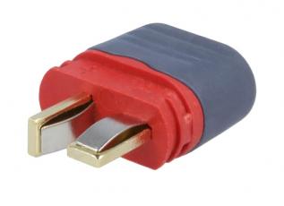 Batterikontakt T-plug hane typ Deans 25A @ electrokit