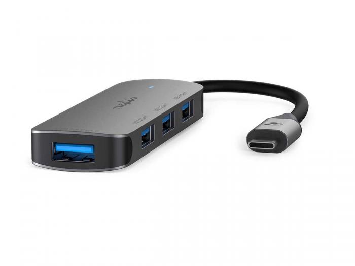 USB-C-hub med 4x USB-A 5 Gbps @ electrokit (1 av 6)