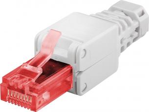 Nätverkskontakt RJ45 Cat6 UTP verktygsfri @ electrokit