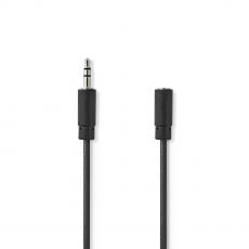 Audio cable 3.5mm male/female 2m stereo @ electrokit