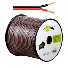 Cable 2x2.5mm² CCA red/black 100m @ electrokit