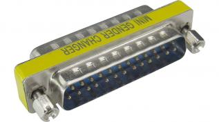 Gender changer D-SUB DB25 male/male @ electrokit