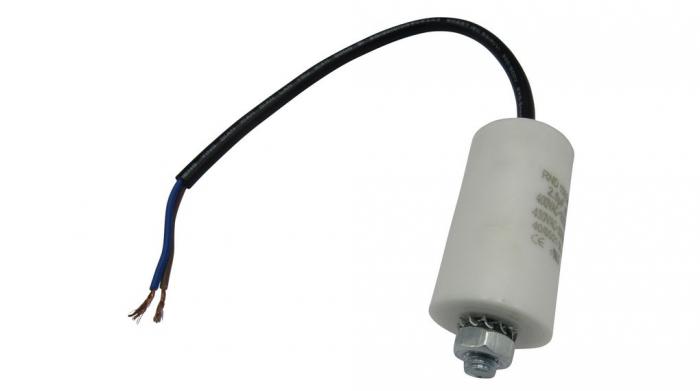 Motorkondensator 2uF 450VAC med kabel @ electrokit (1 av 1)