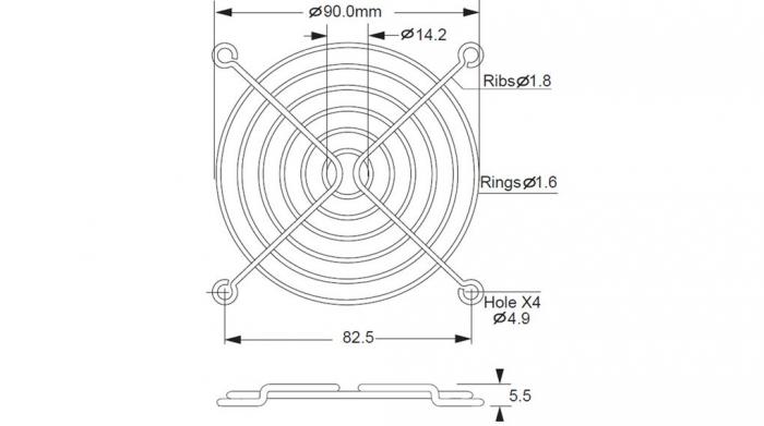 Fan Guard 92 x 92 mm @ electrokit (2 of 2)