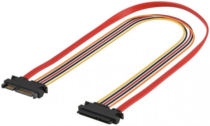 Frlngningskabel SATA data + power 0.5m @ electrokit (1 av 1)