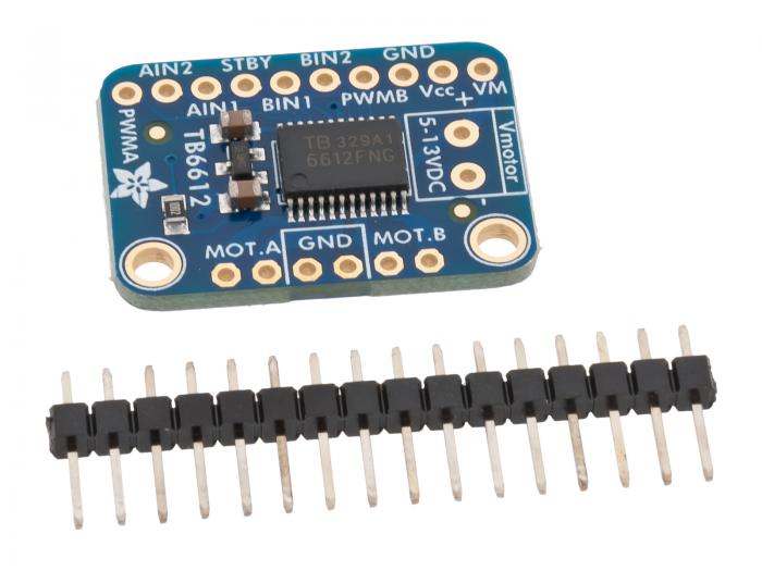 TBB6612 motordrivare 2-kanal 4.5-13.5V monterad p kort @ electrokit (1 av 2)