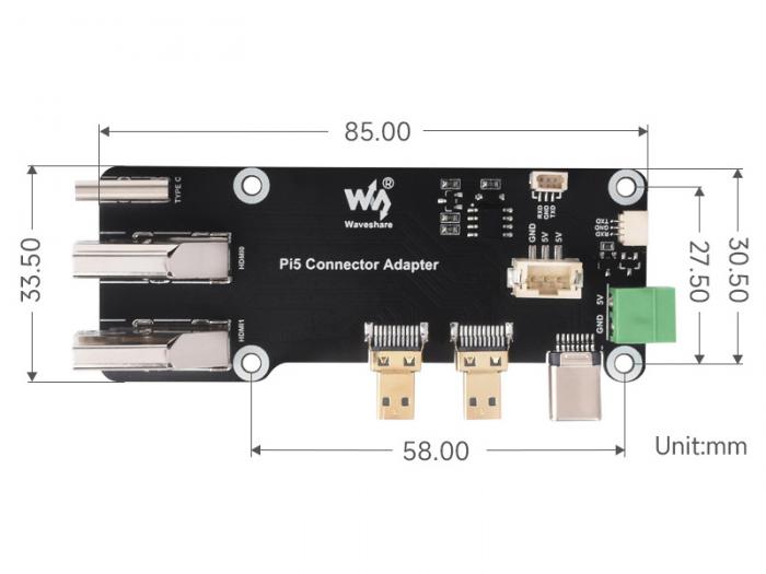 2x HDMI-brygga fr Raspberry Pi 4/5 @ electrokit (6 av 6)