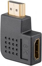 HDMI vinkeladapter 90° 8K@60Hz @ electrokit