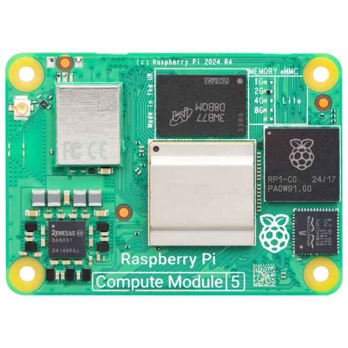 Raspberry Pi Compute Module 5 - 8GB + 16GB WiFi CM5 @ electrokit (1 av 3)