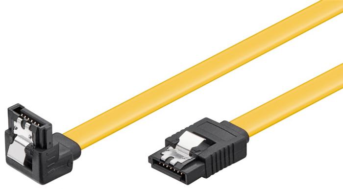 SATA-kabel 6Gbps med ls 0.5m vinklad @ electrokit (1 av 1)