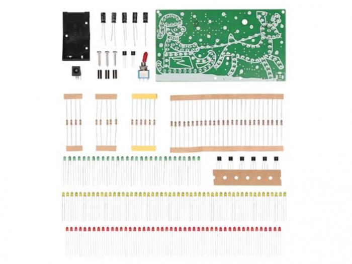 Flashing santa claus with Rudolph - 126 LEDs @ electrokit (3 of 3)