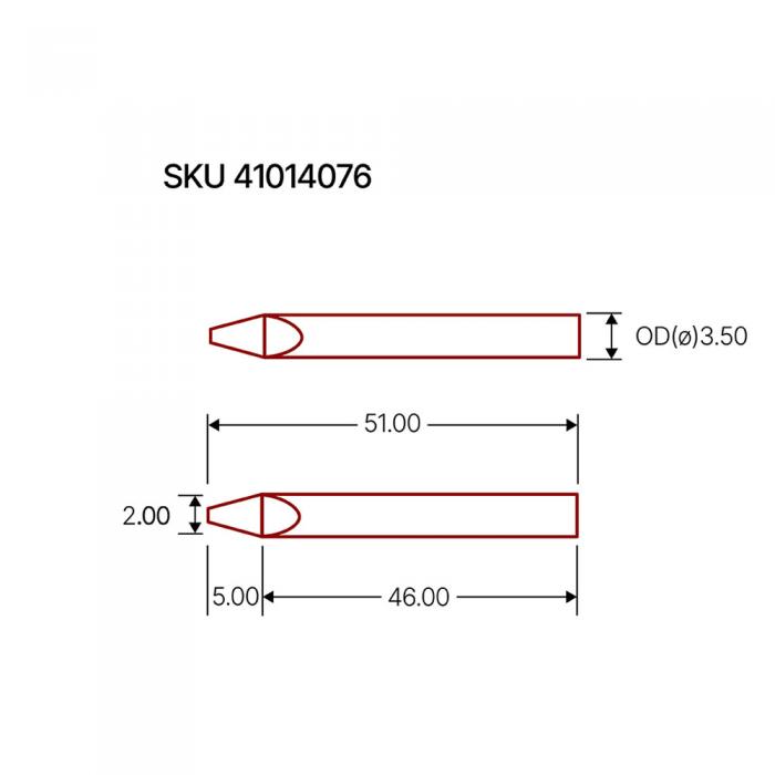 Ldspets S32 2mm mejsel @ electrokit (2 av 2)