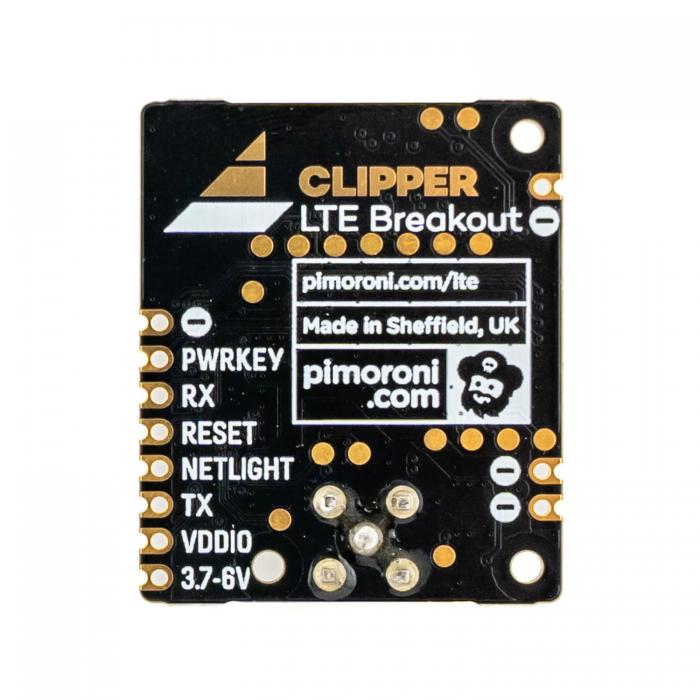 4G modul monterad p kort Clipper LTE 4G @ electrokit (2 av 2)