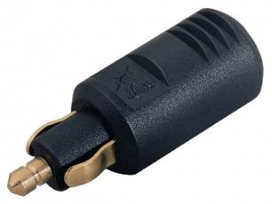 12V plug DIN max 8A - solder @ electrokit