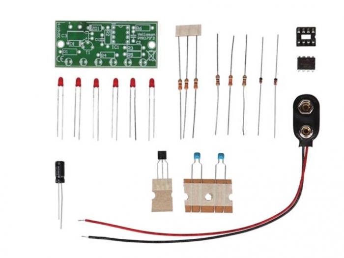 Rinnande ljus 6 LED - byggsats @ electrokit (2 av 2)