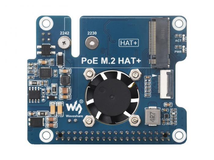 PoE-strmfrsrjningskort fr Raspberry Pi 5 - 5V 4.5A med M.2 @ electrokit (3 of 11)