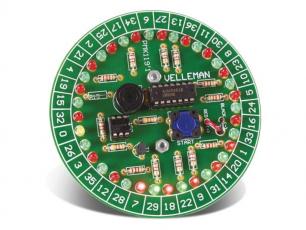 Digital roulette med 37 LED - byggsats @ electrokit