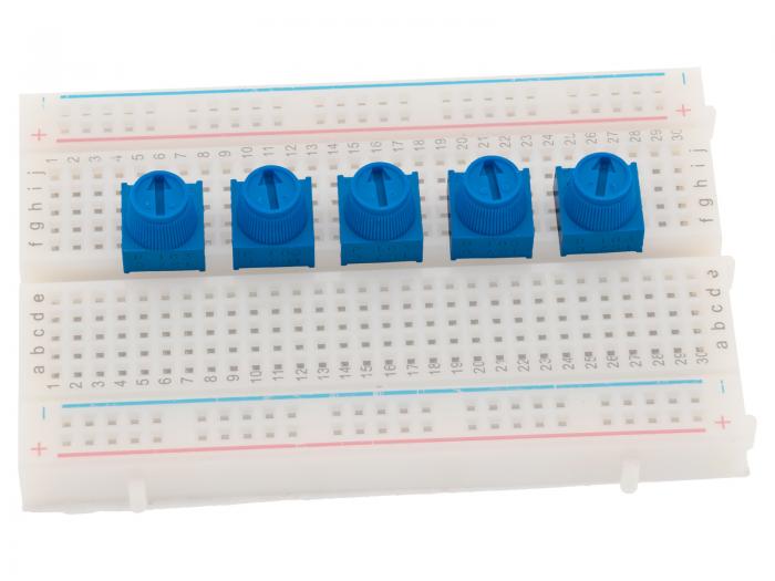 Potentiometer 10k with knob breadboard friendly 5-pack @ electrokit (2 of 2)