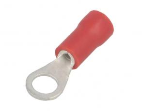 Ring terminal 4.3mm red @ electrokit