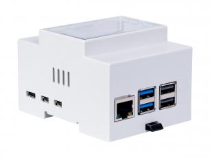 Inbyggnadslåda för Raspberry Pi 5 - DIN-skena @ electrokit