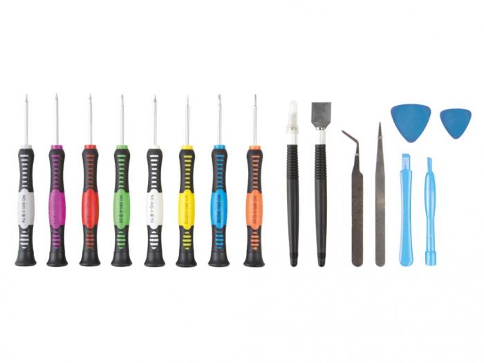 Tool kit for smartphone and tablet - 16 pieces @ electrokit (2 of 2)