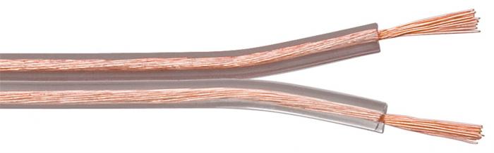 Cable 2x0.75mm CCA transparent 50m @ electrokit (1 of 2)